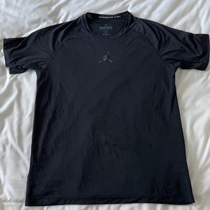 Black Jordan short sleeve athletic shirt